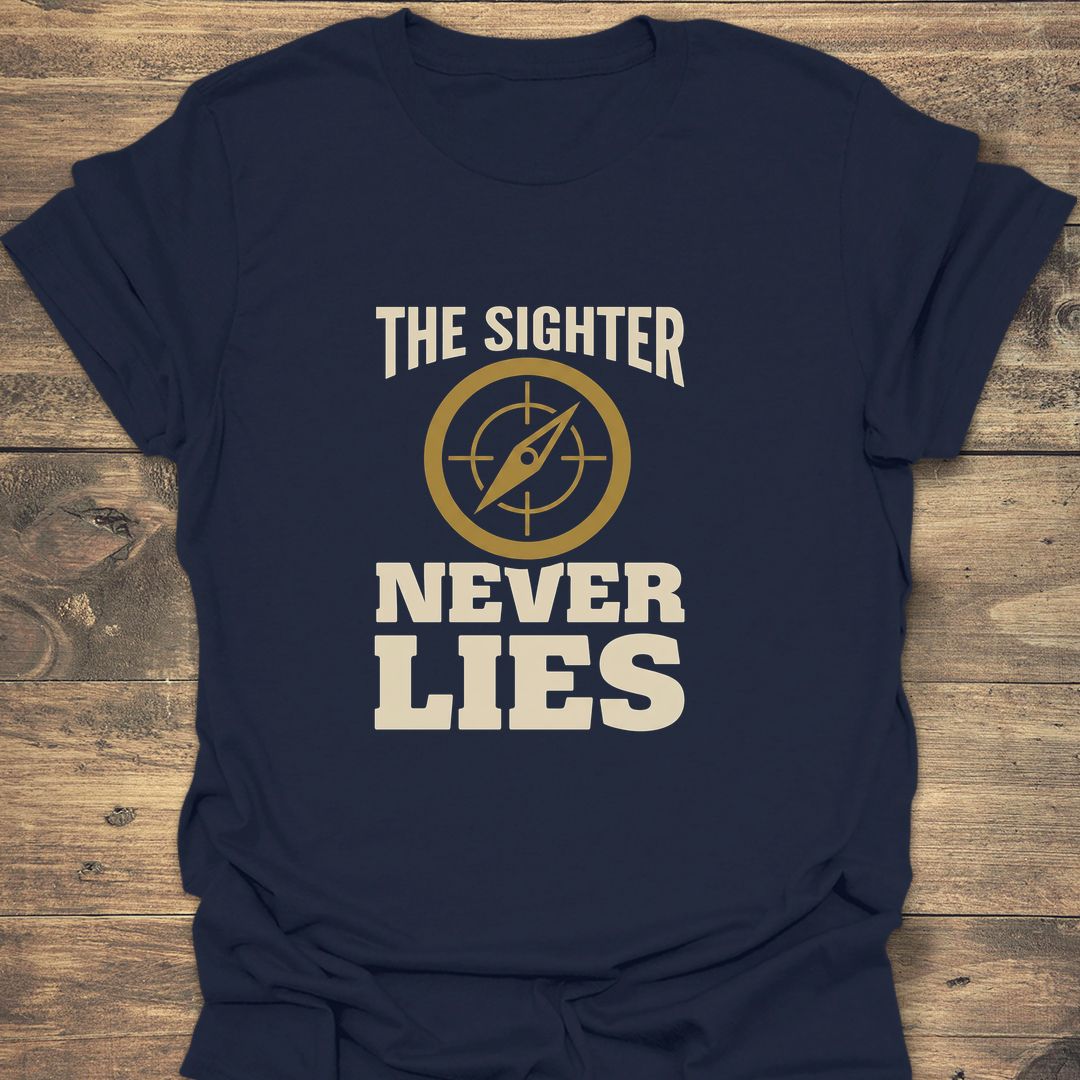 The Sighter Never Lies - Navy t-shirt