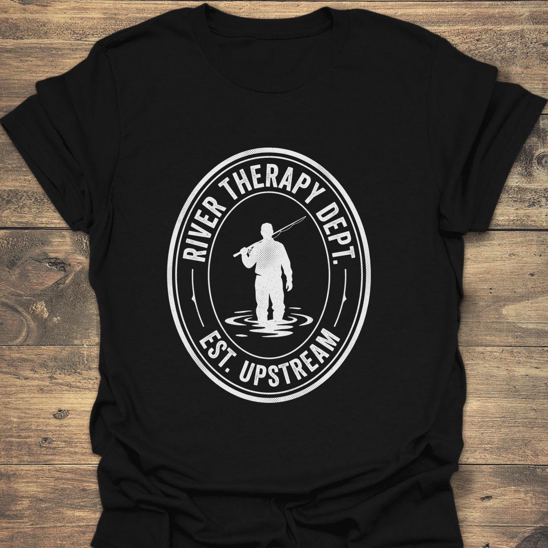 River Therapy Dept - Black t-shirt
