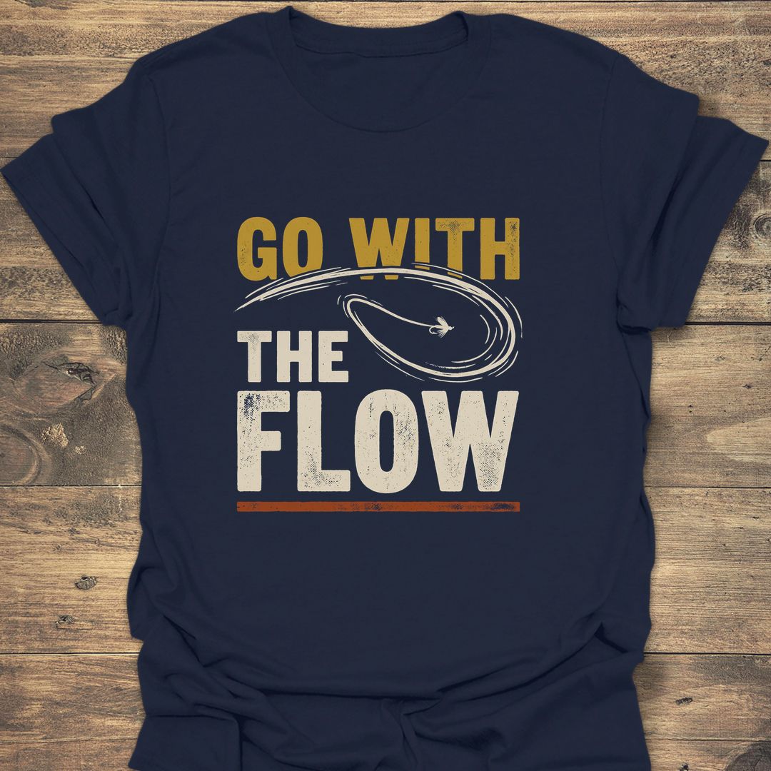 Go With The Flow - Navy t-shirt