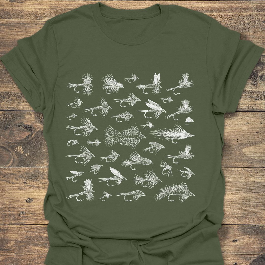 Fly Box Collection - Military Green t-shirt