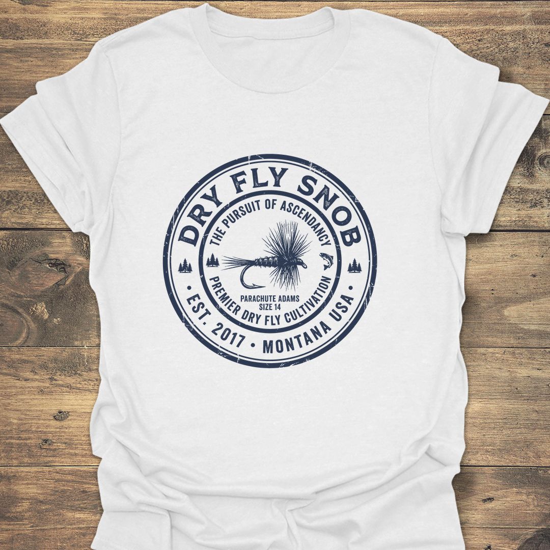 Dry Fly Snob Parachute Adams - White t-shirt