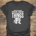 These Waders Have Seen Things - Dark Heather t-shirt