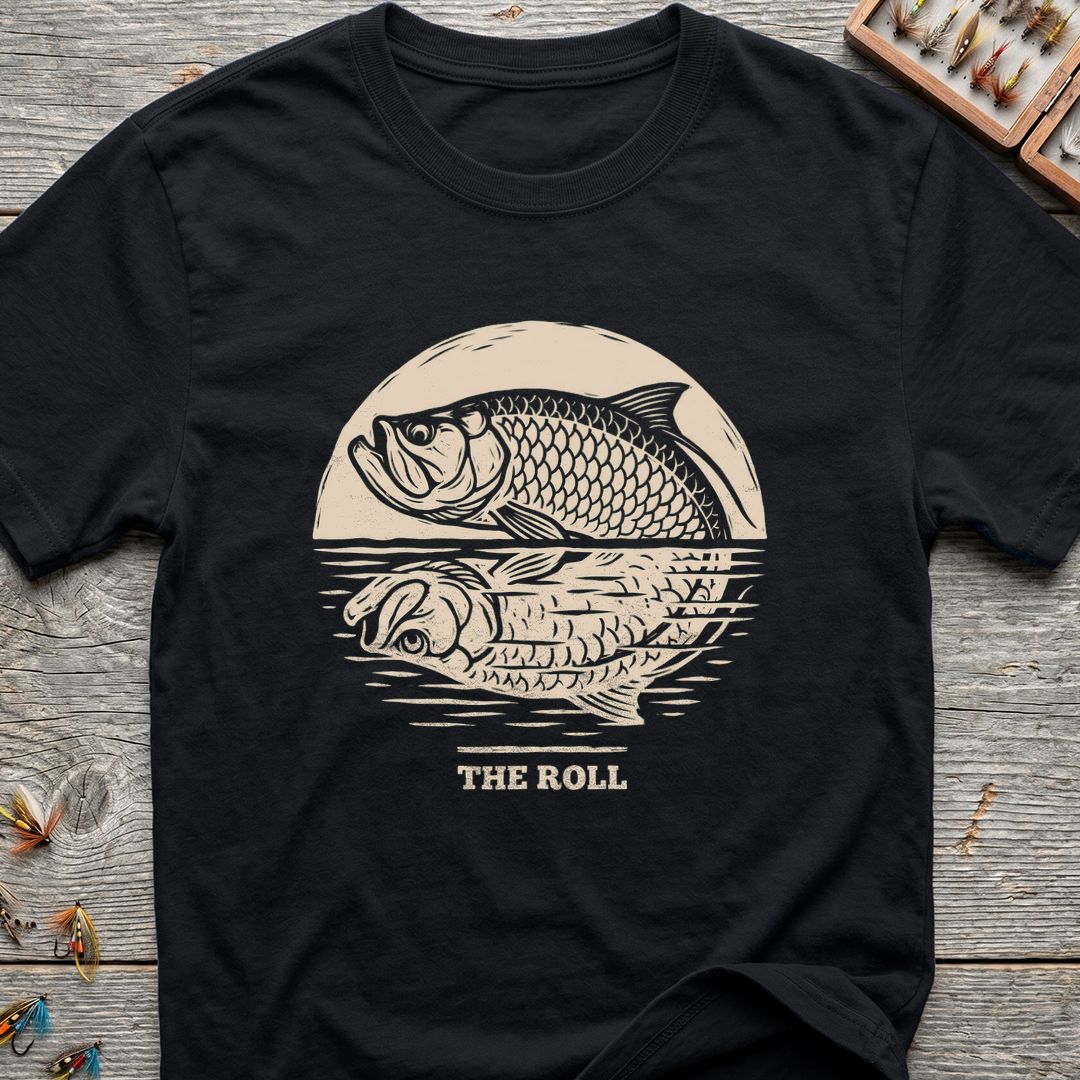 The Roll Tarpon - Black t-shirt