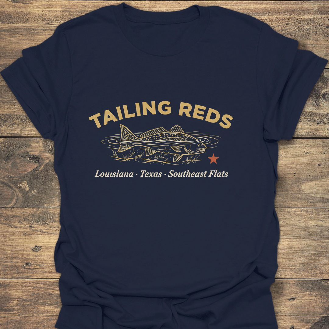 Tailing Reds - Navy t-shirt