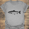 Vintage Atlantic Salmon Illustration - Sport Grey t-shirt