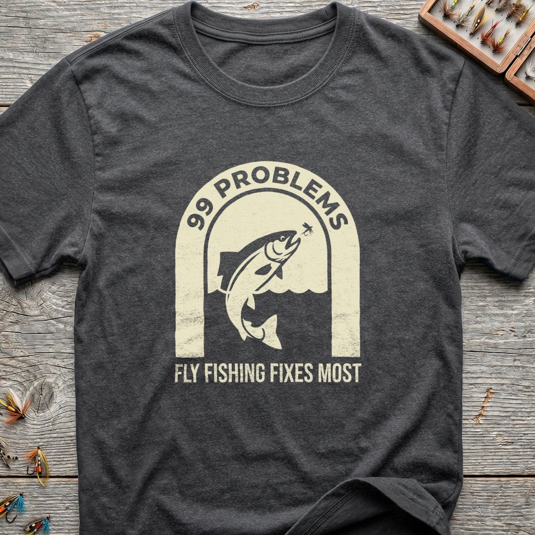 - Dark Heather t-shirt