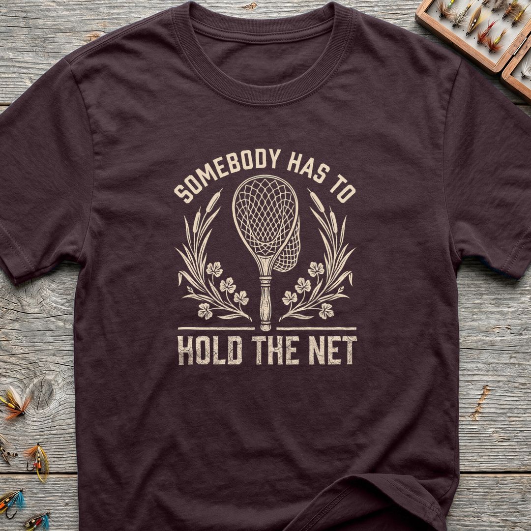 Somebody Has To Hold The - Dark Chocolate t-shirt