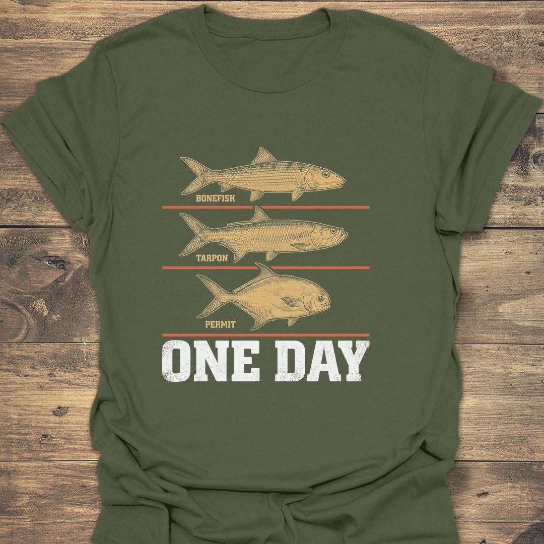 Grand Slam One Day - Military Green t-shirt