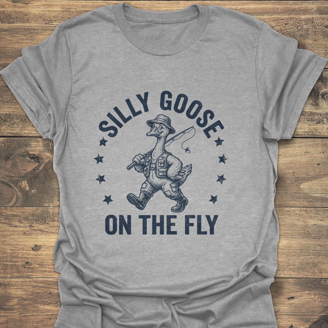 Silly Goose On The Fly - Sport Grey t-shirt