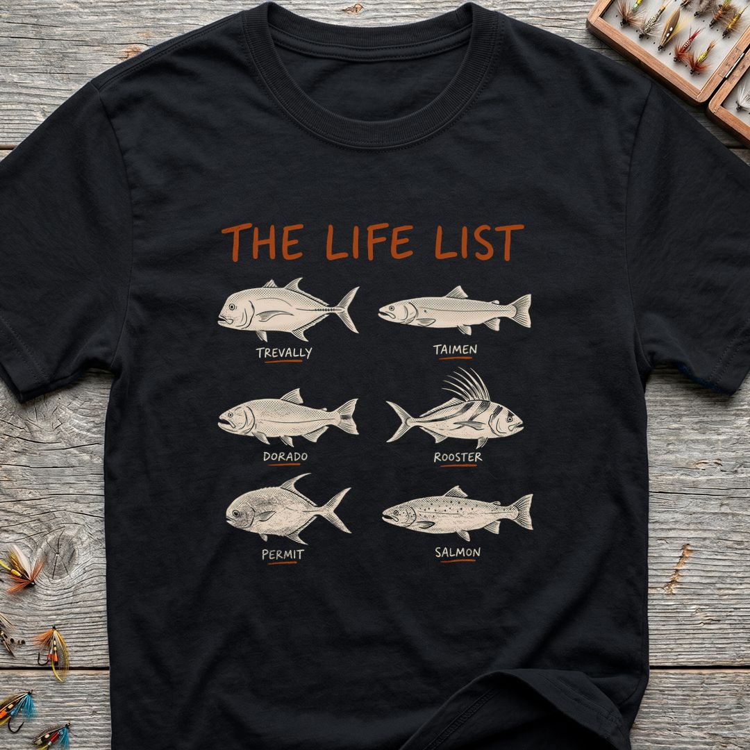 The Life List - Black t-shirt