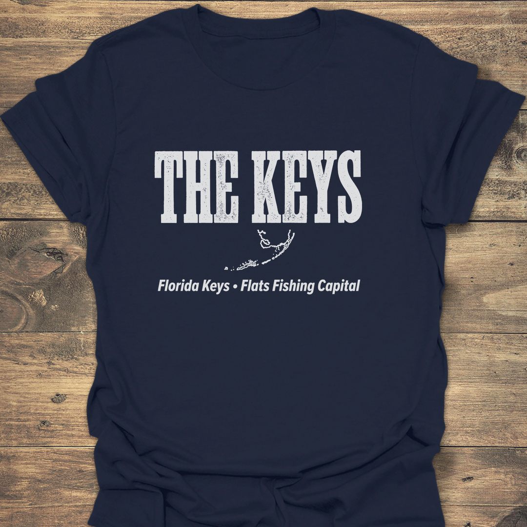 The Keys Flats Fishing - Navy t-shirt