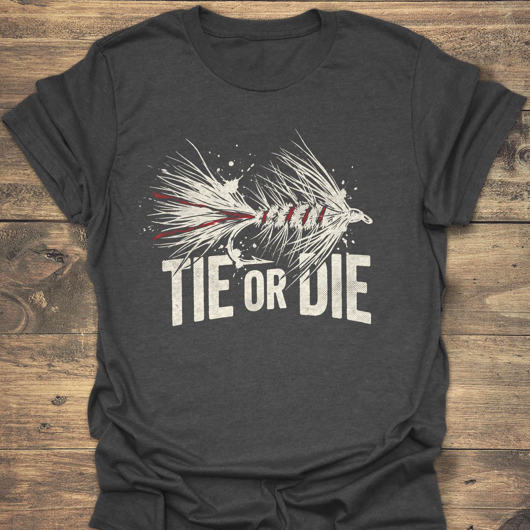 Tie Or Die - Dark Heather t-shirt