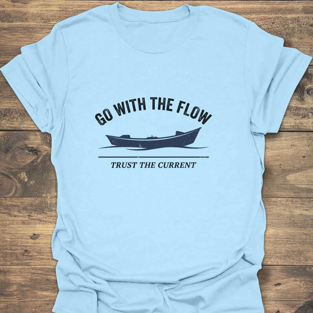 Go With The Flow - Light Blue t-shirt