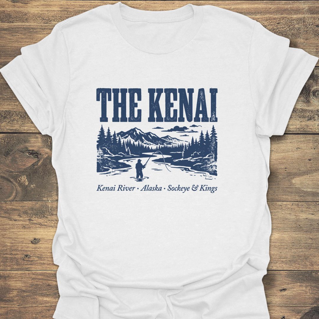 The Kenai River Alaska - White t-shirt