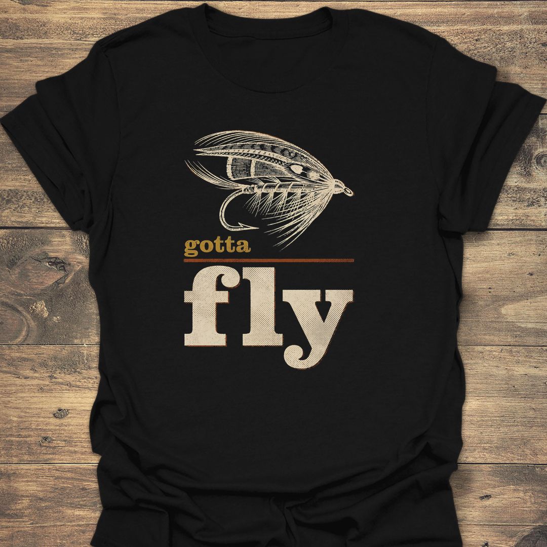 Gotta Fly Classic Wet Fly - Black t-shirt