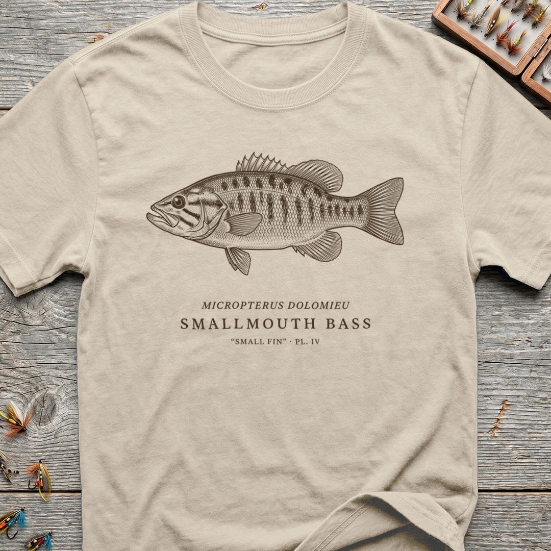 Smallmouth Bass Micropterus Dolomieu - Natural t-shirt