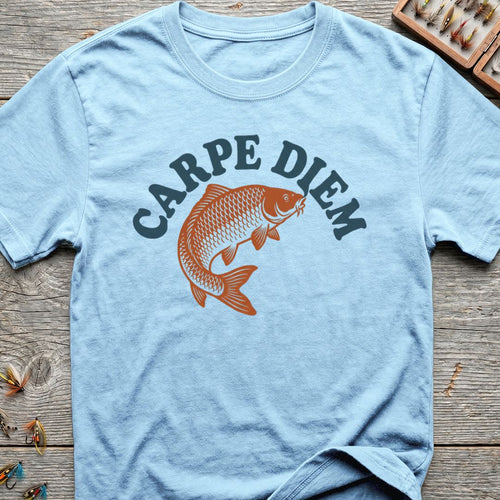 Carpe Diem Carp - Light Blue t-shirt