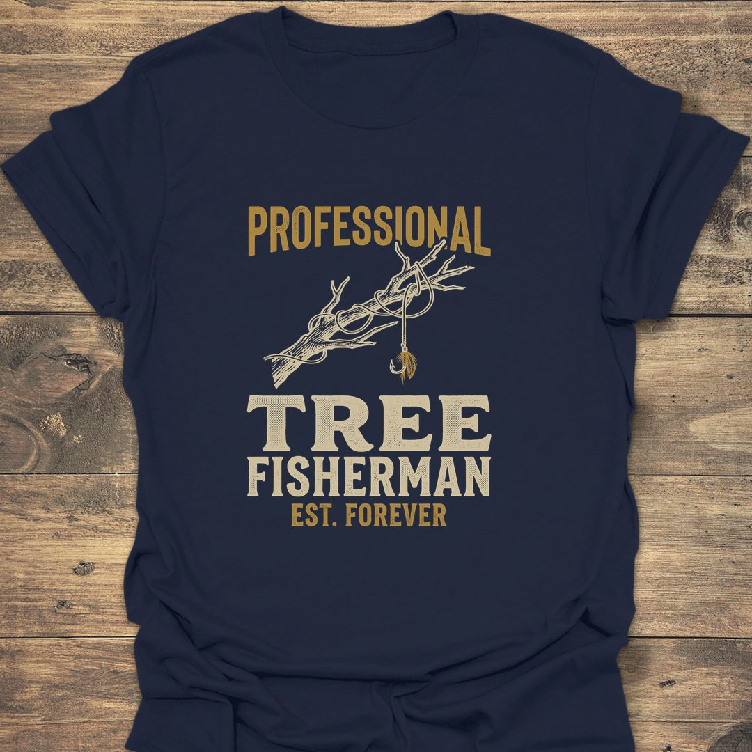 Professional Tree Fisherman - Navy t-shirt