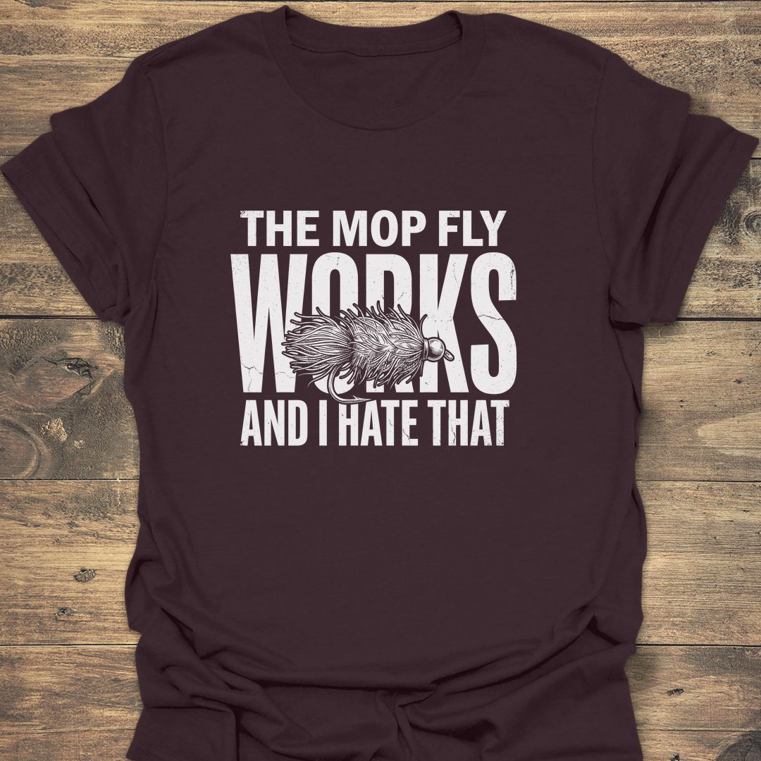 The Mop Fly Works - Dark Chocolate t-shirt