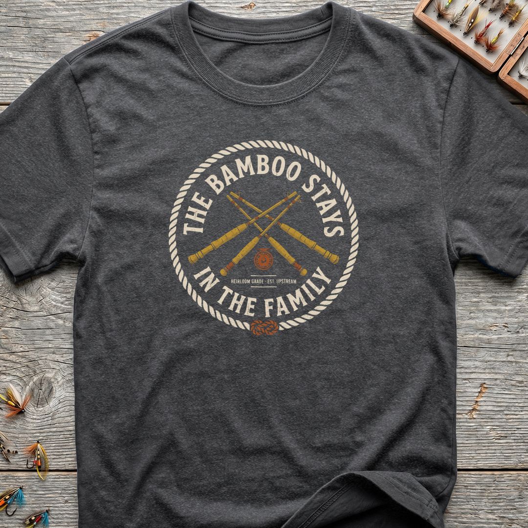 Bamboo Stays In The Family - Dark Heather t-shirt