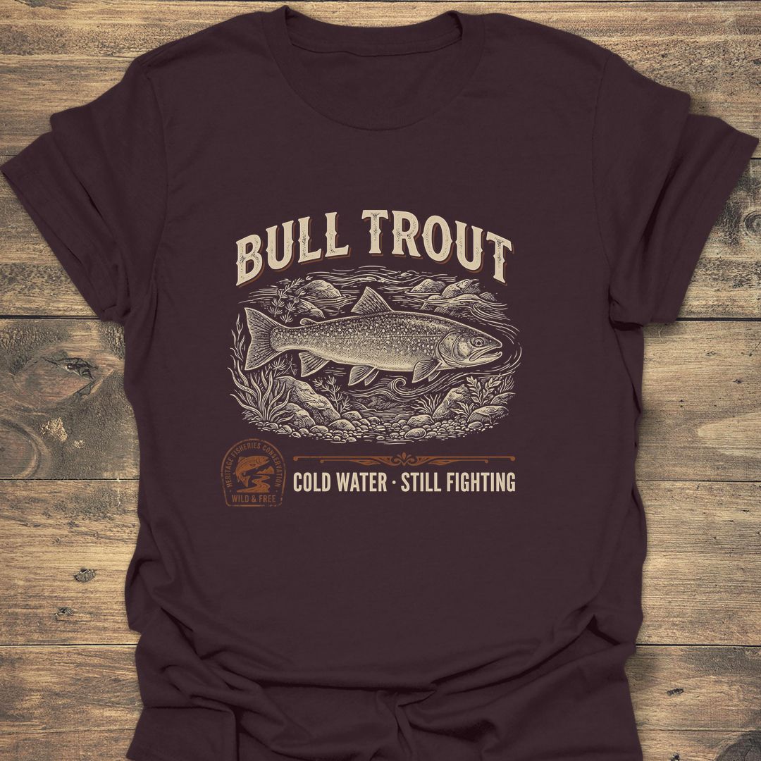 Bull Trout Cold Water - Dark Chocolate t-shirt