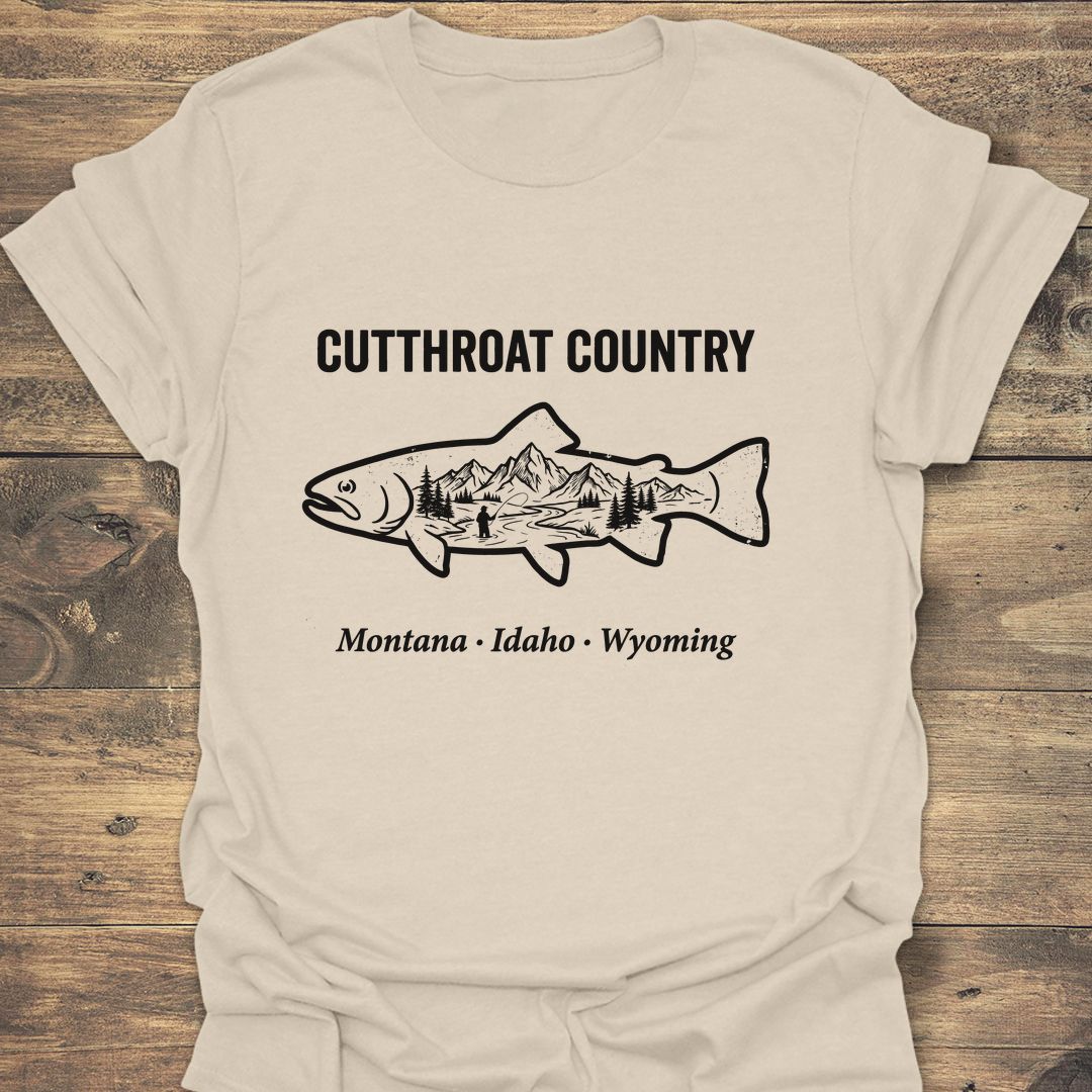 Cutthroat Country - Natural t-shirt