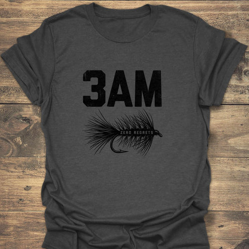 3AM Zero Regrets Dry Fly - Dark Heather t-shirt