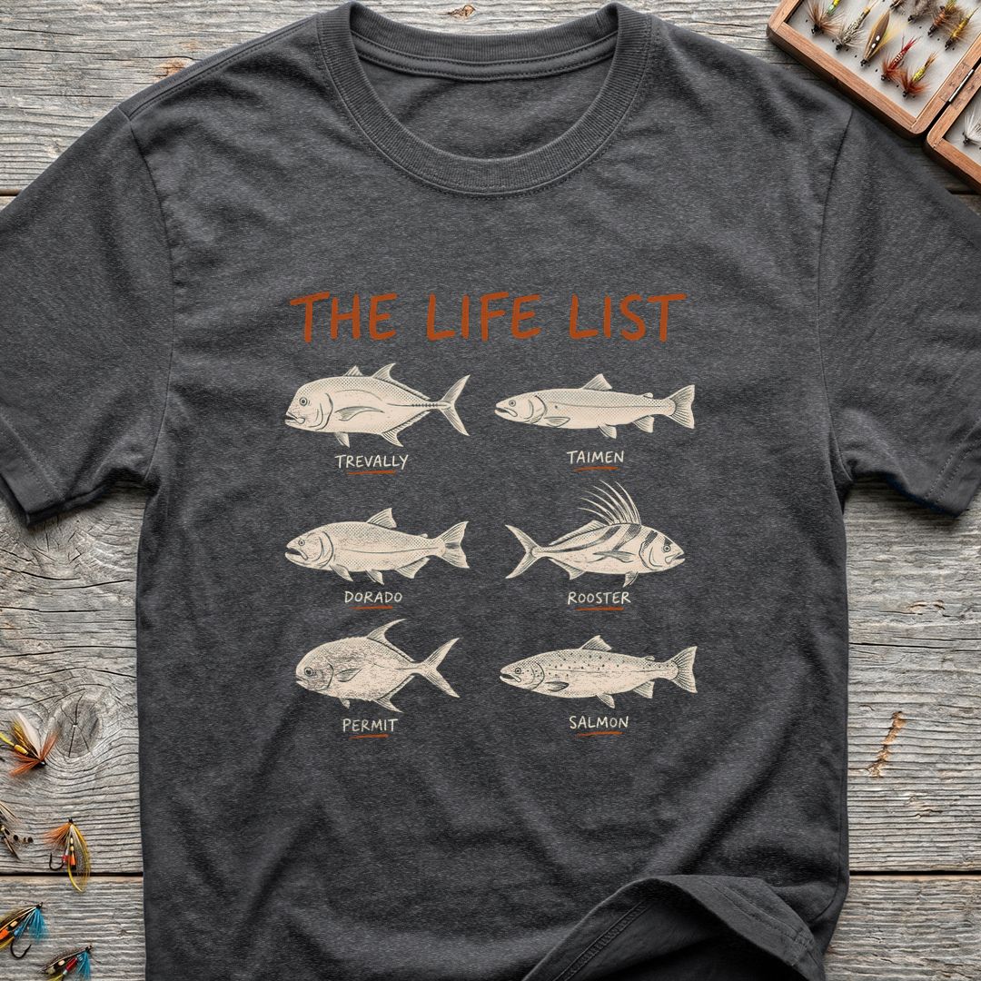 The Life List - Dark Heather t-shirt