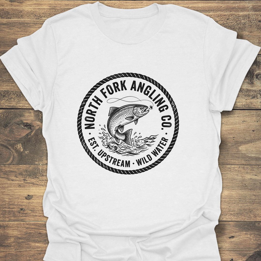 North Fork Angling Co - White t-shirt