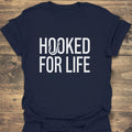 Hooked For Life - Navy t-shirt
