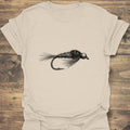 Bead Head Nymph Fly Art - Natural t-shirt