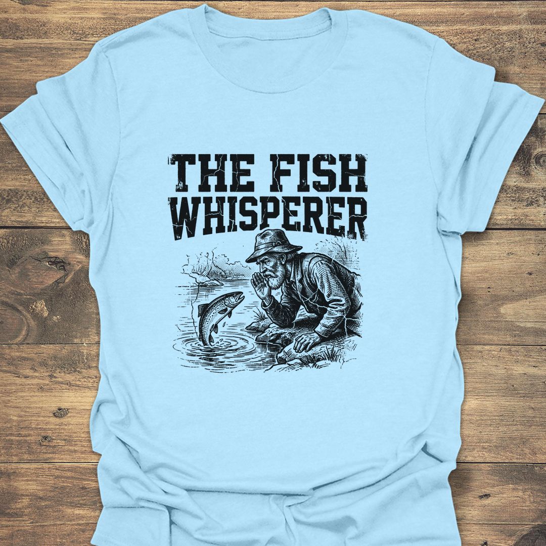 The Fish Whisperer - Light Blue t-shirt