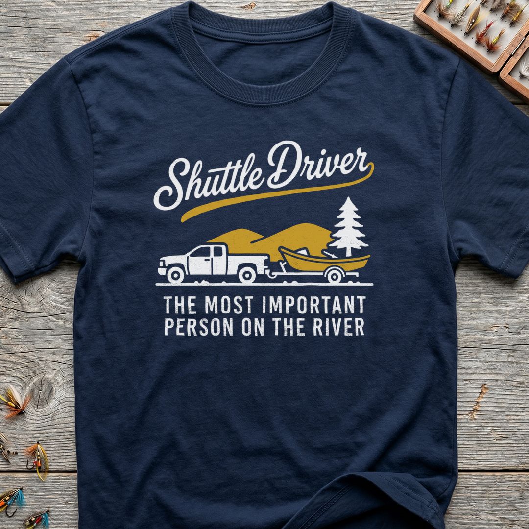 Shuttle Driver Most Important Person - Navy t-shirt