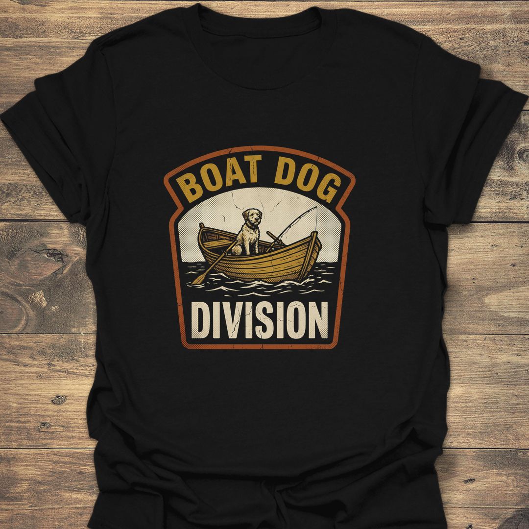 Boat Dog Division - Black t-shirt