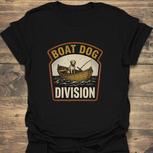 Boat Dog Division - Black t-shirt