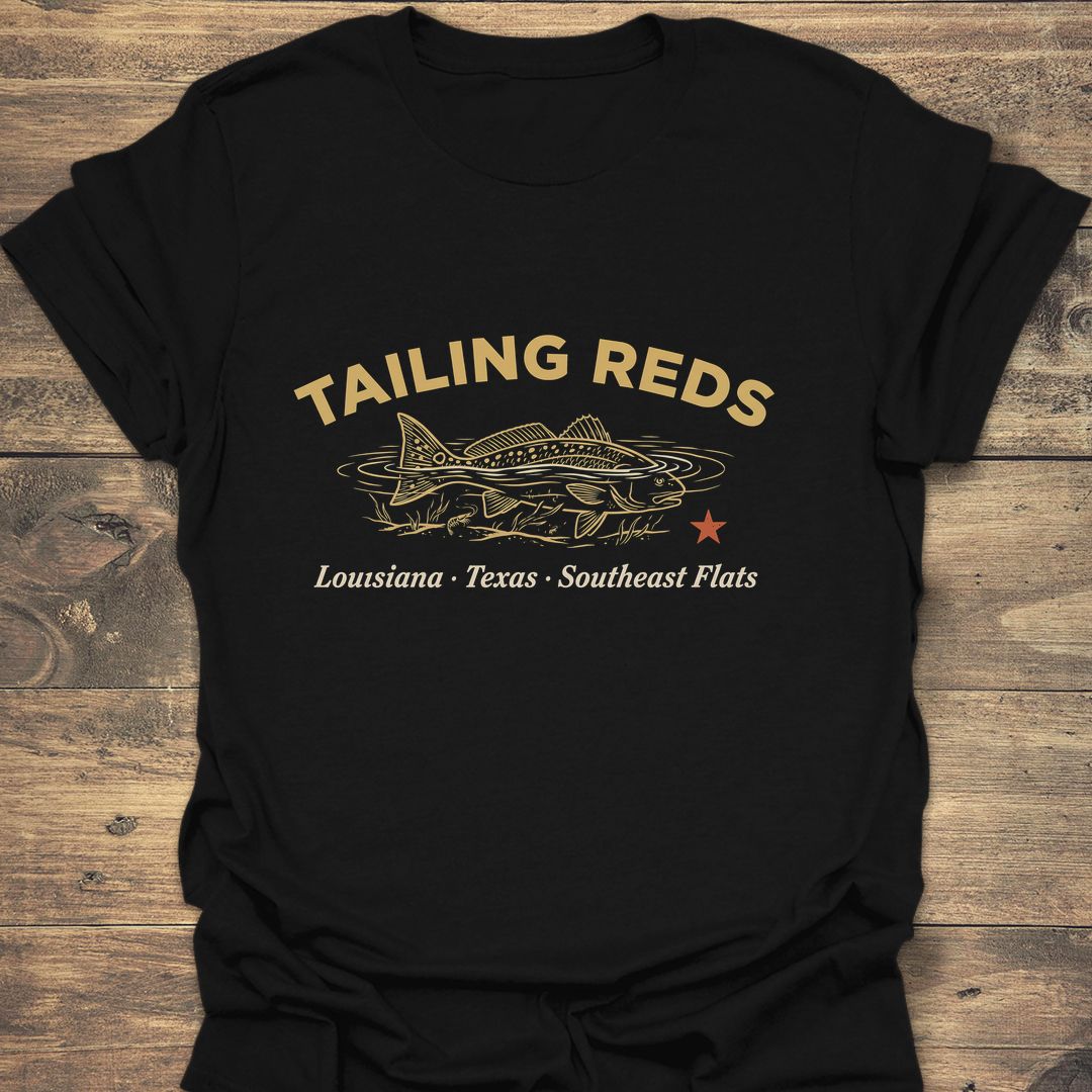 Tailing Reds - Black t-shirt