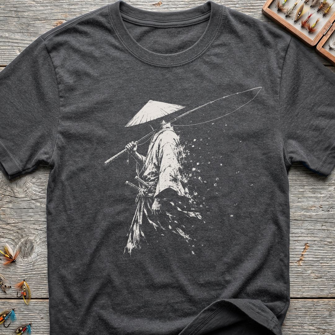 Tenkara Samurai — The Vanishing Angler - Dark Heather t-shirt