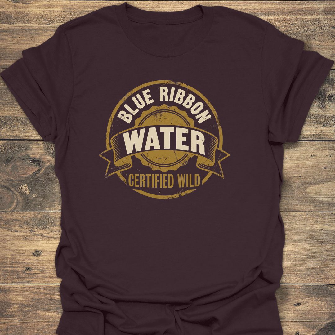 Blue Ribbon Water Certified Wild - Dark Chocolate t-shirt