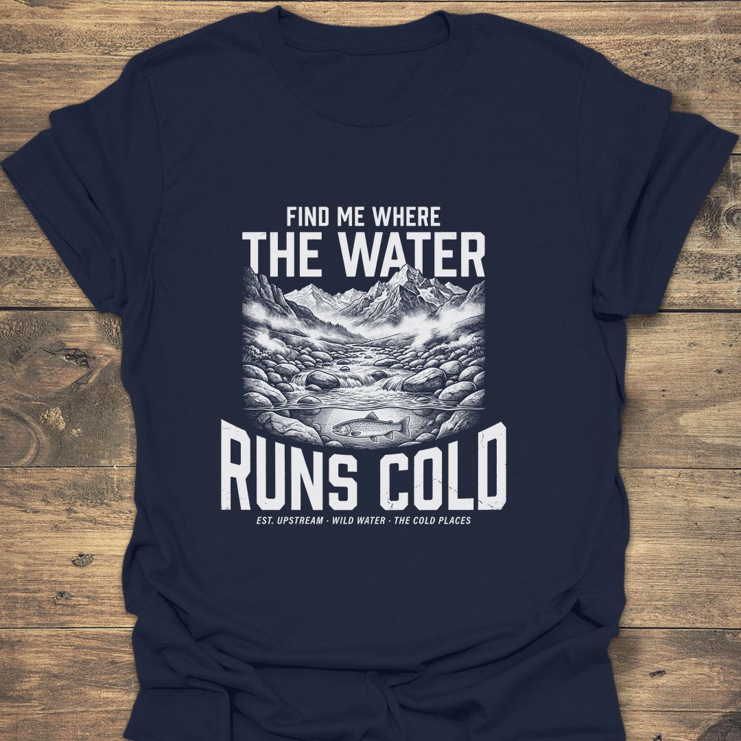 Where The Water Runs Cold - Navy t-shirt