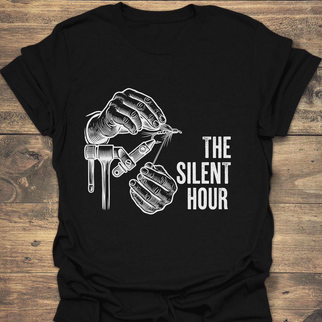 The Silent Hour Fly Tying - Black t-shirt