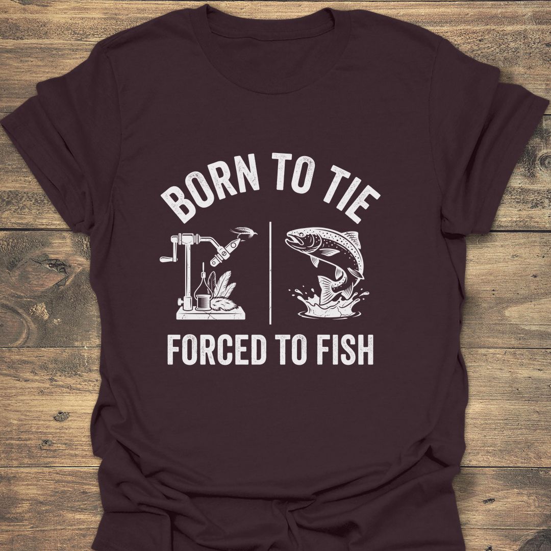 Born To Tie Forced To - Dark Chocolate t-shirt