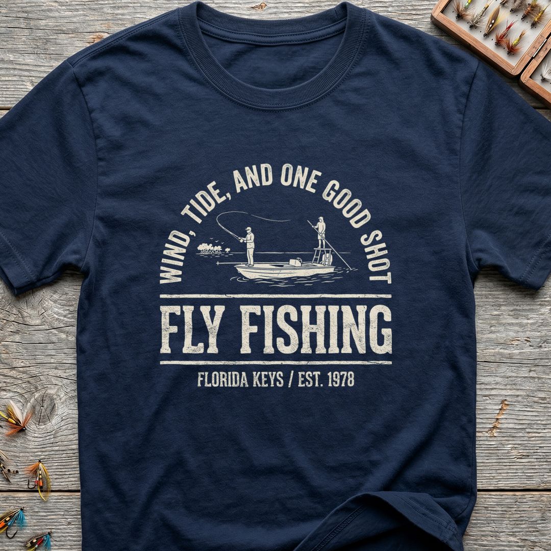 Wind Tide And One Good - Navy t-shirt