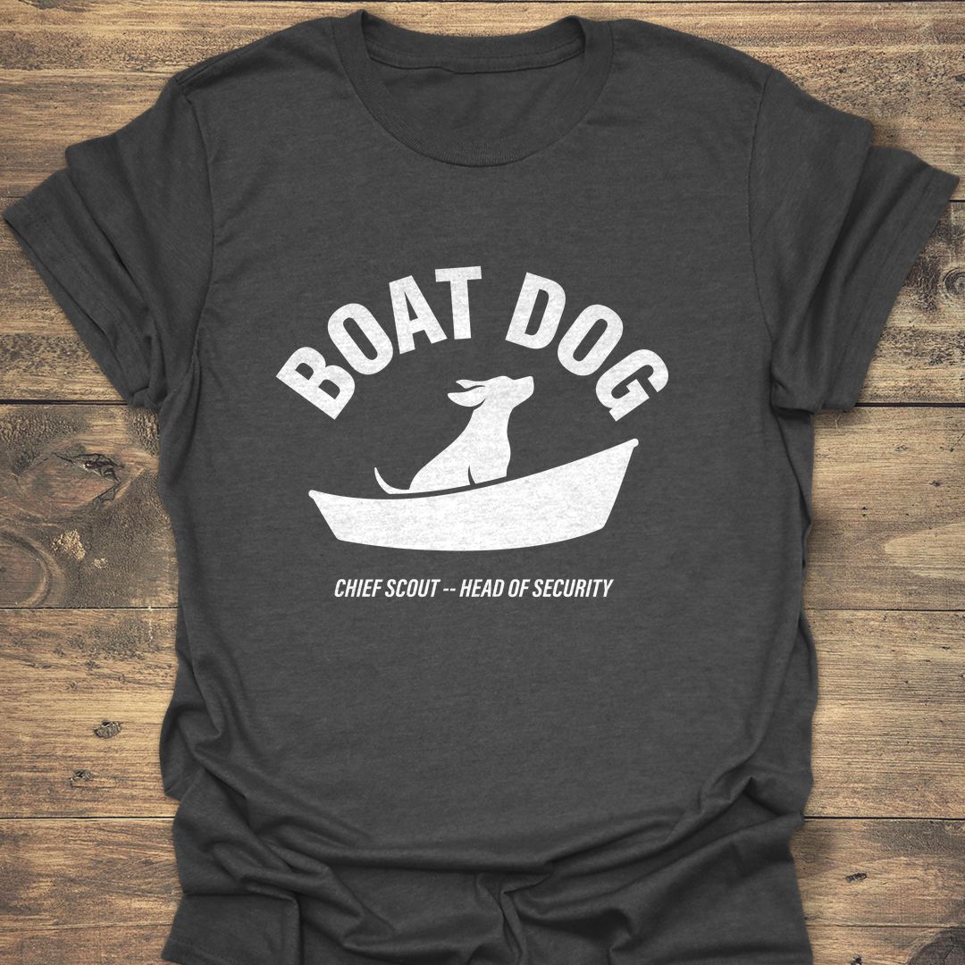 Boat Dog Chief Scout - Dark Heather t-shirt