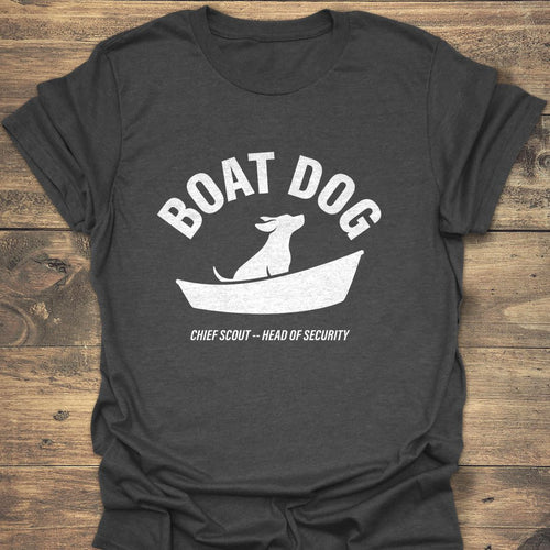 Boat Dog Chief Scout - Dark Heather t-shirt