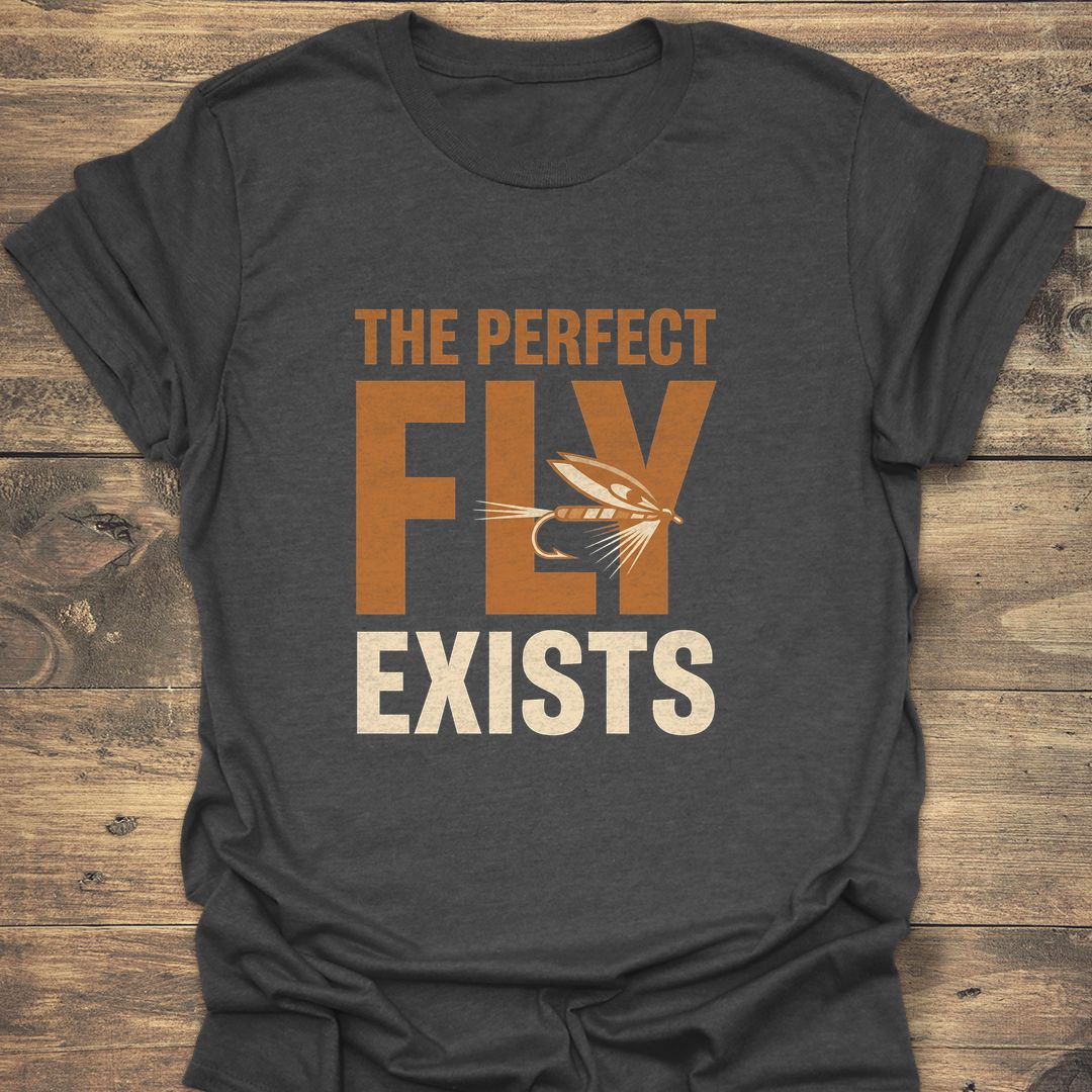 The Perfect Fly Exists - Dark Heather t-shirt