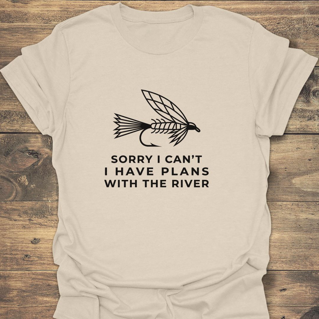 Plans With The River - Natural t-shirt