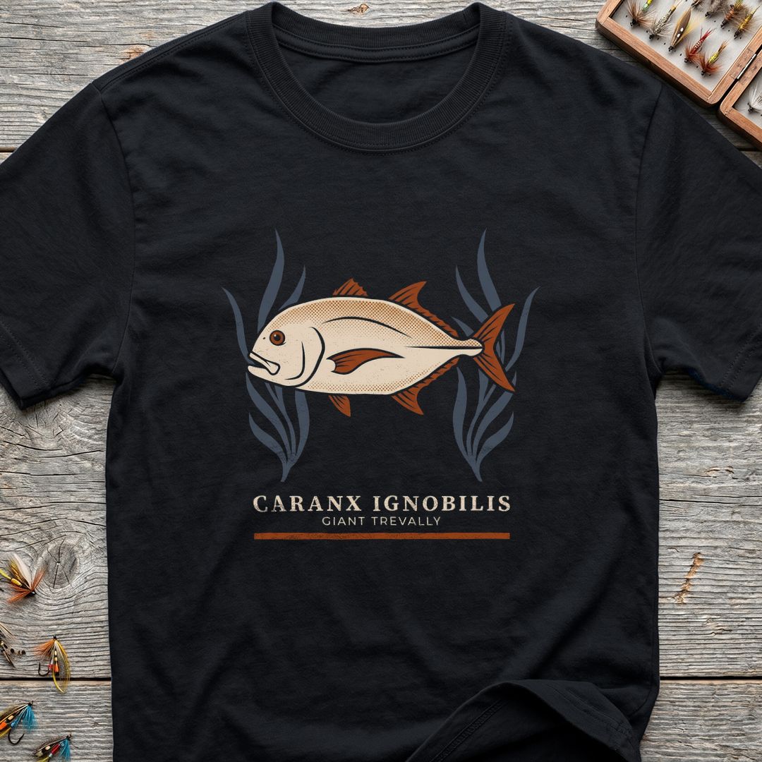 Caranx Ignobilis Giant Trevally - Black t-shirt