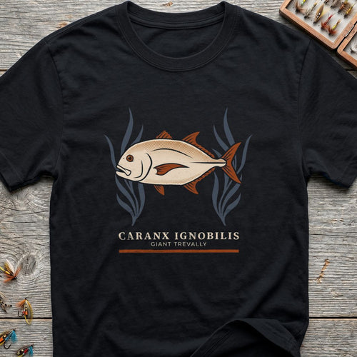 Caranx Ignobilis Giant Trevally - Black t-shirt