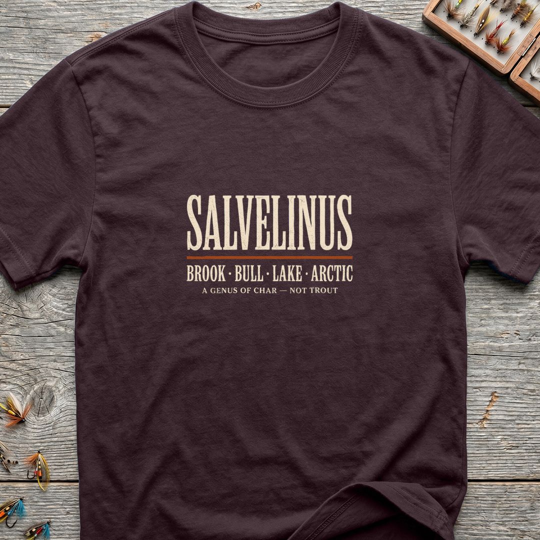 Salvelinus Genus of Char - Dark Chocolate t-shirt