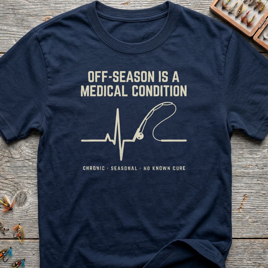 Off-Season Is A Medical Condition - Navy t-shirt